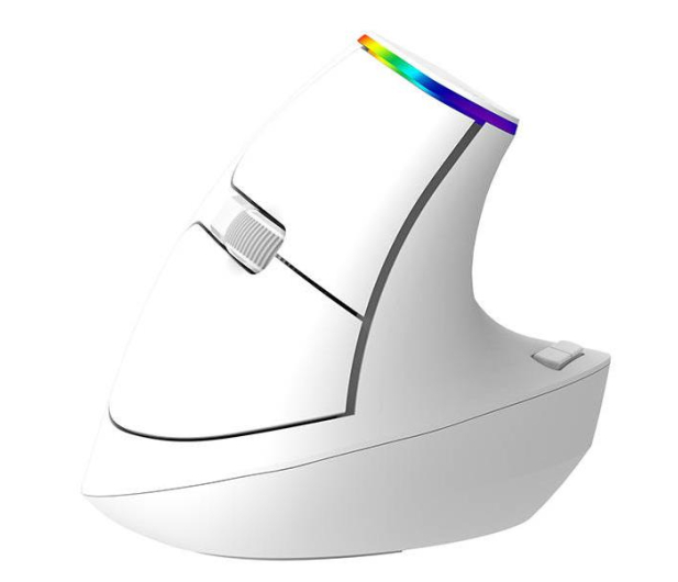 Delux Mysz Pionowa M618C RGB (Biała) - 1044032 - zdjęcie 2